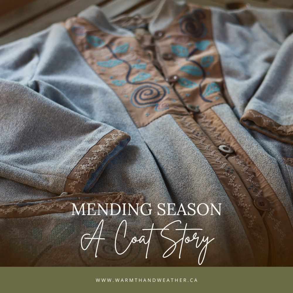 A Beloved Coat, Mended with Wool and Care