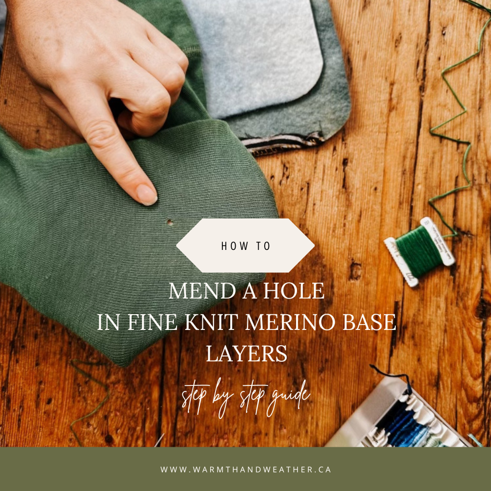 How-To Mend a Hole in Fine Knit Merino Base Layers