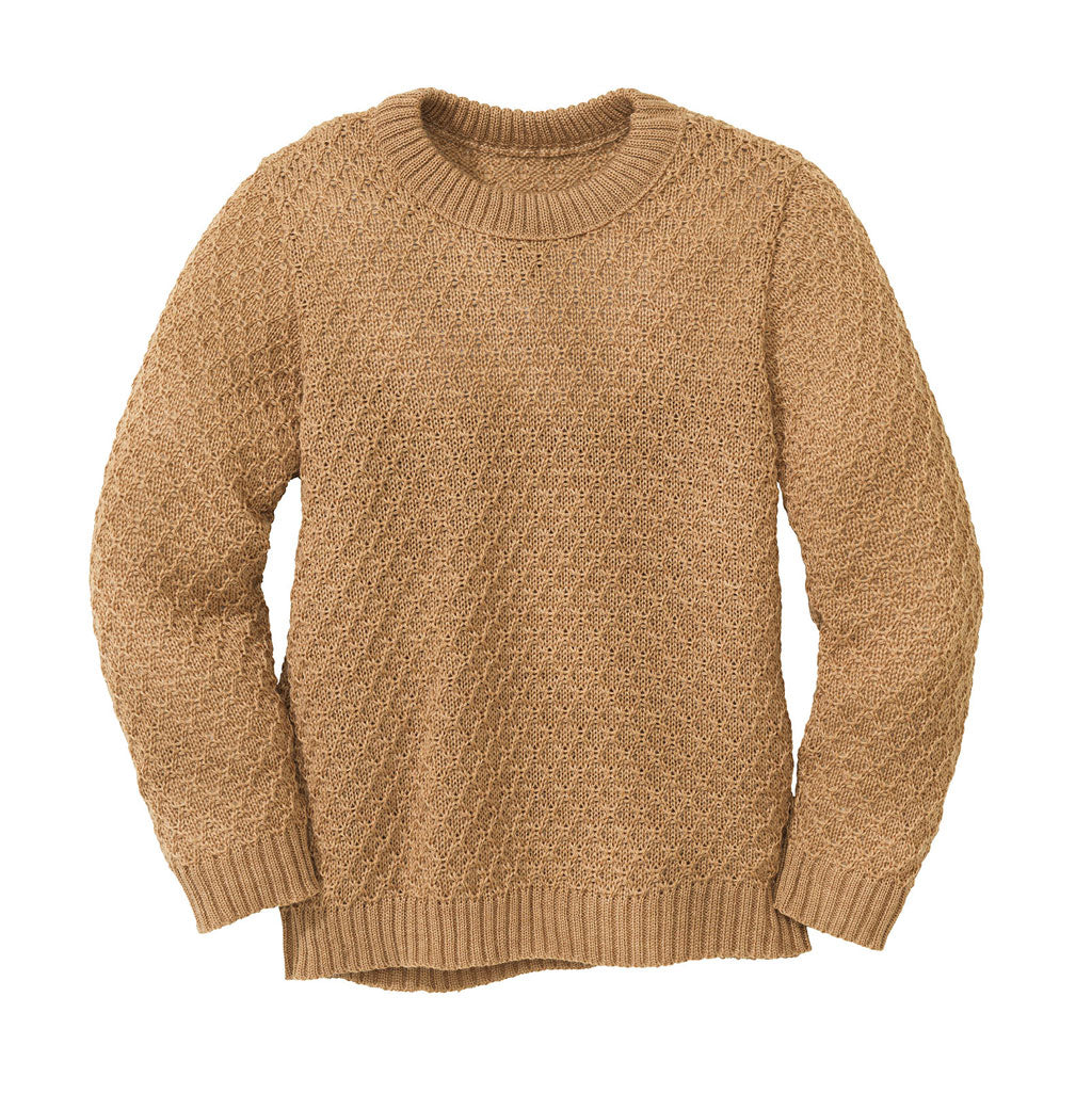 Disana Child Aran Knit Sweater, Merino Wool