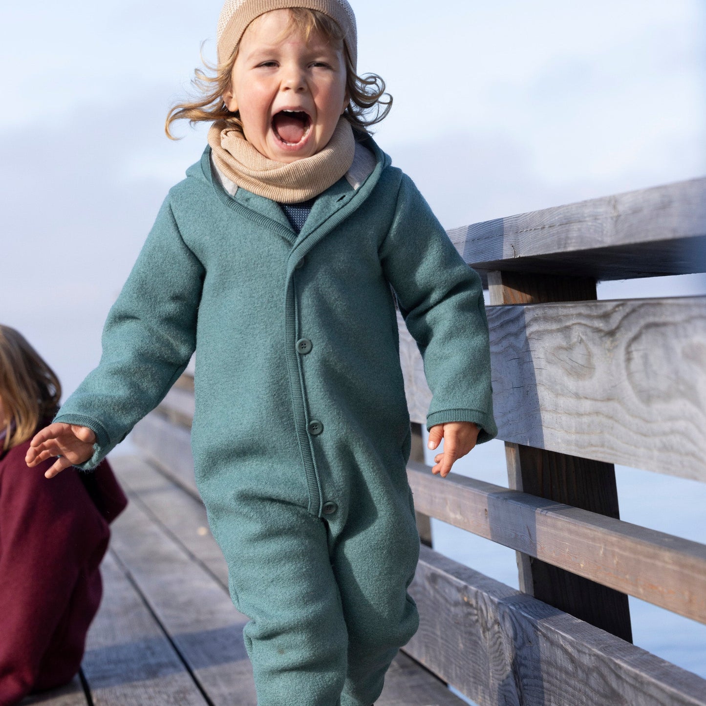 Disana Baby/Toddler Overall with Buttons, Boiled Wool: PRE-ORDER