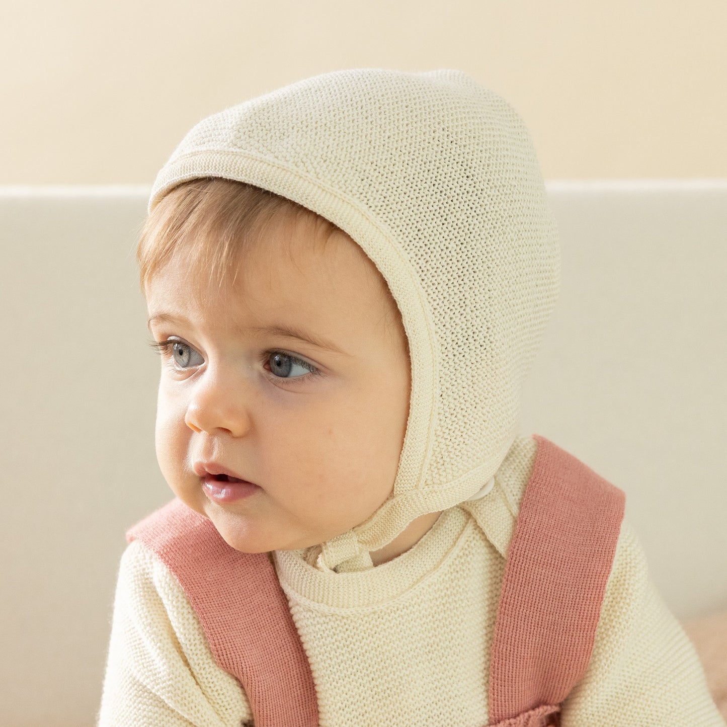 Disana Baby Bonnet, Merino Wool Knit- NEW