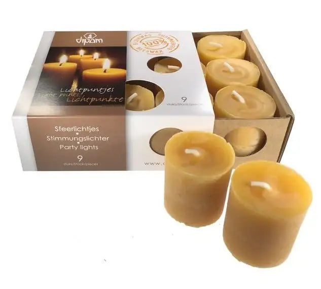Guirlandes lumineuses en cire d'abeille Dipam - Boîte de 9