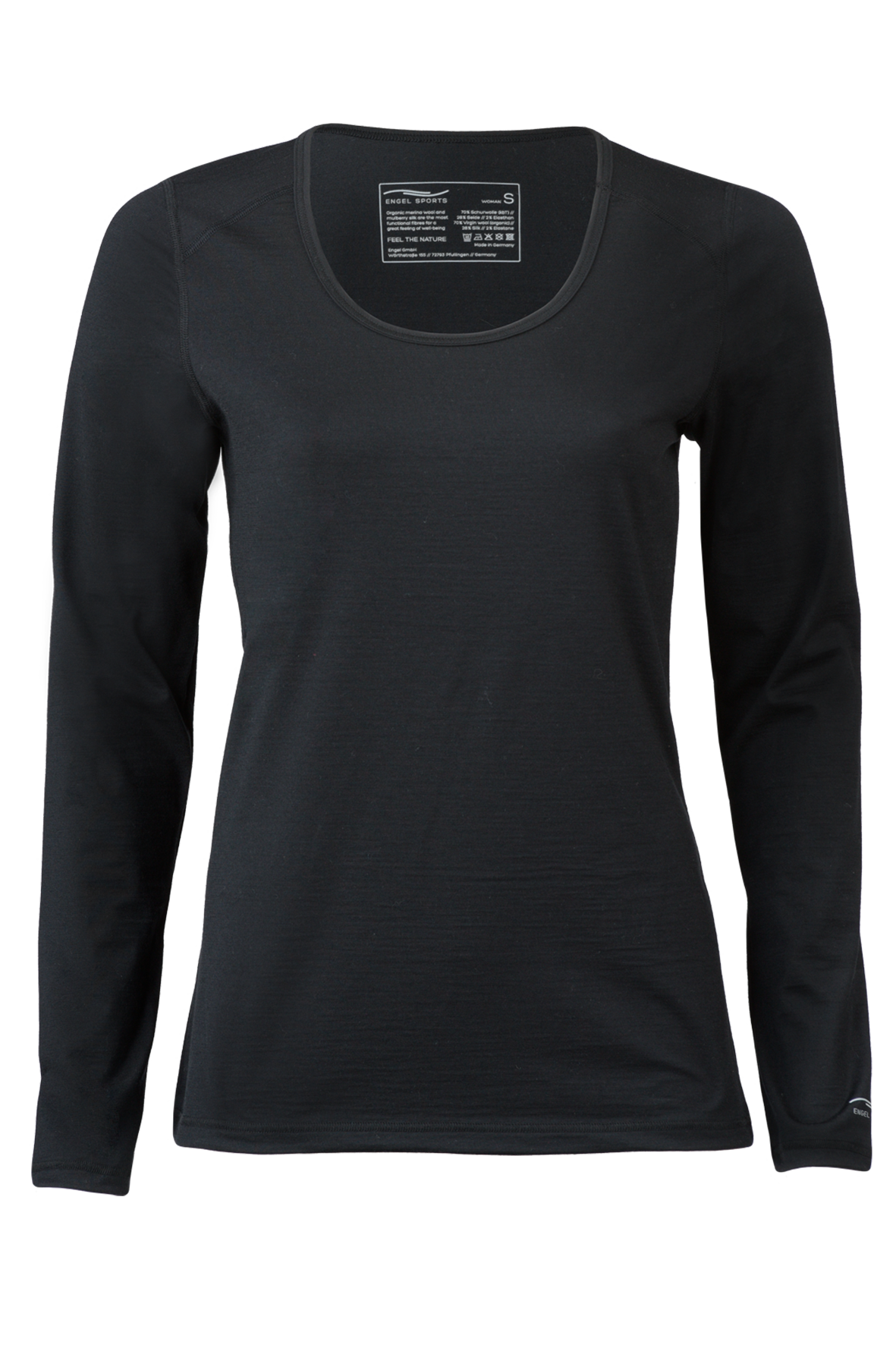 Chemise à manches longues Eco Sport pour femme Engel, laine/soie - Soldes - 30 % de réduction