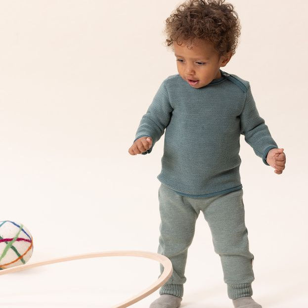 Disana Baby/Toddler Sweater, Melange Merino Wool Knit: PRE-ORDER