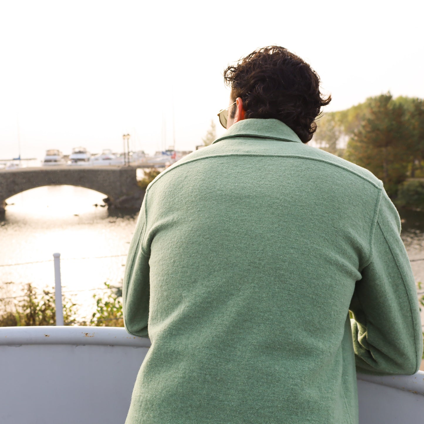 Chemise boutonnée unisexe Engel, laine bouillie : PRÉCOMMANDE