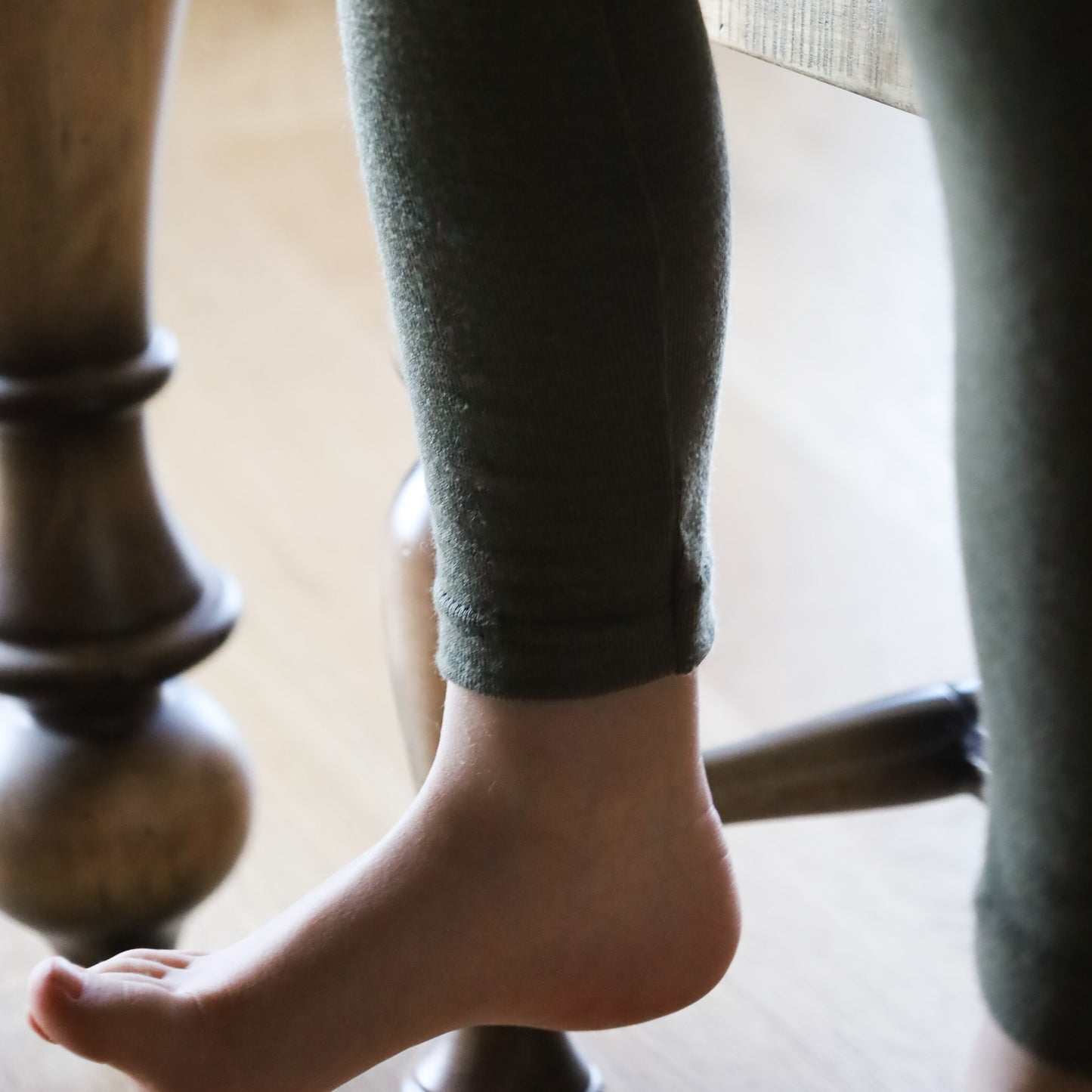 Legging enfant Engel, laine/soie