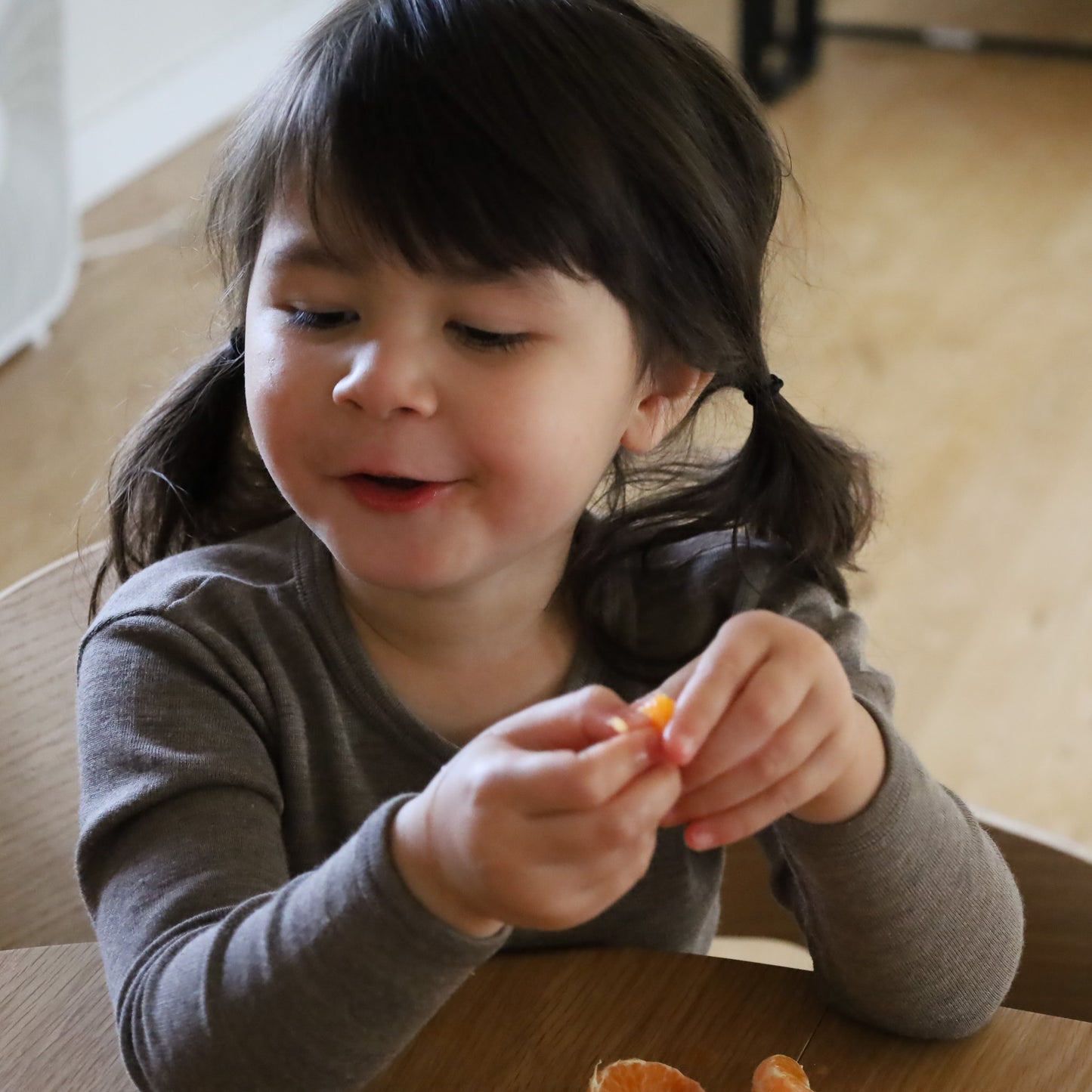 Chemise à manches longues Engel pour enfant, laine mérinos/soie, uni