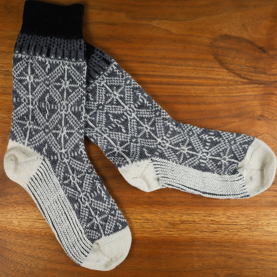 Hirsch Natur Unisex Ice Crystal Sock with Reinforced Sole, Merino Wool