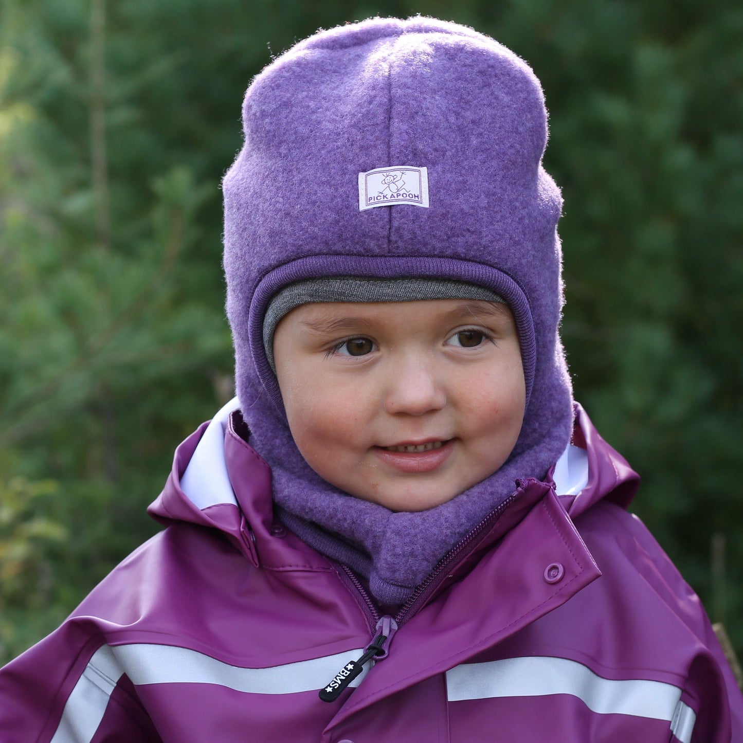 Cagoule Enfant Pickapooh, Molleton de Laine