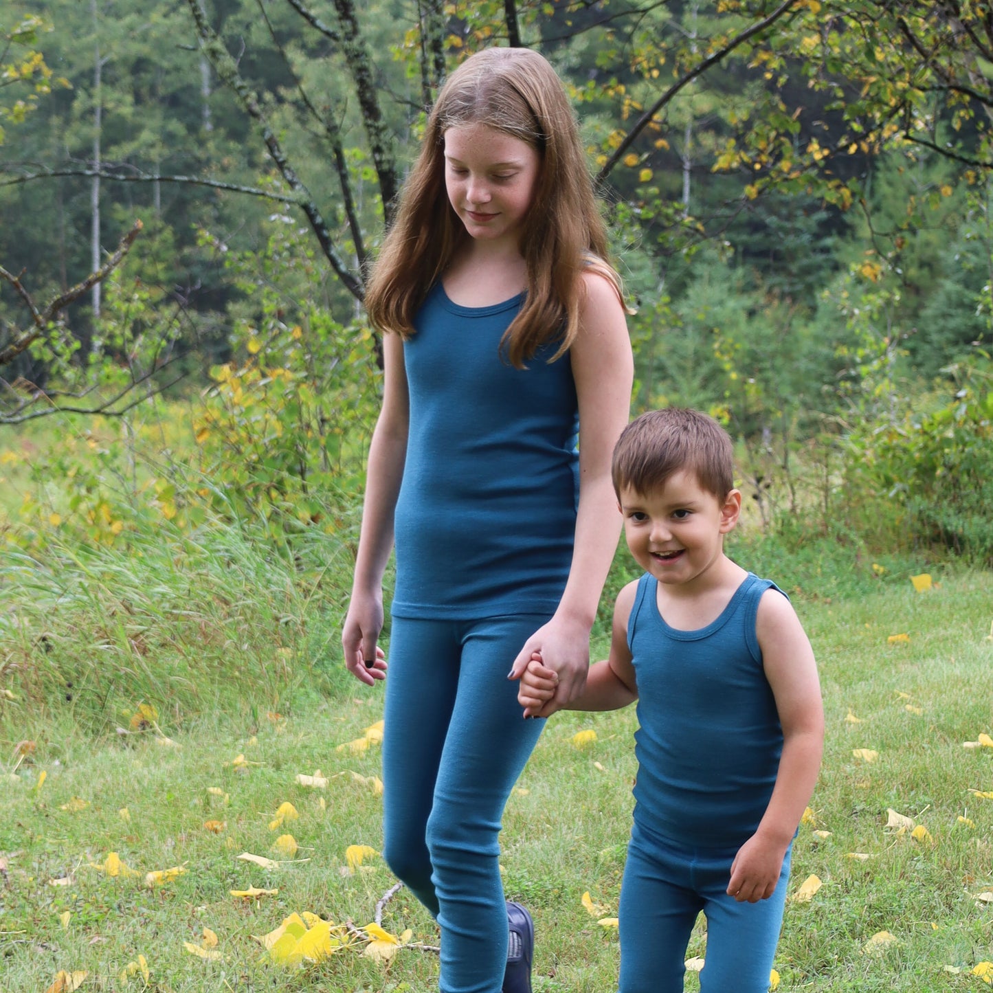 Chemise sans manches Hocosa pour tout-petits, laine/soie