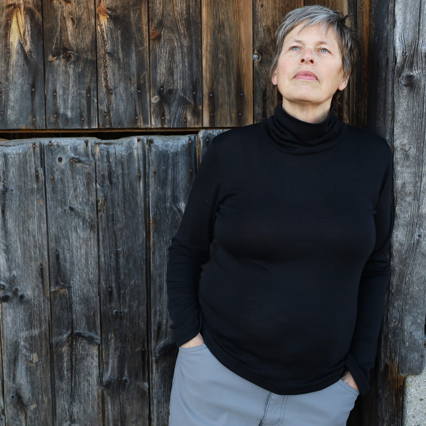 Engel Women Turtleneck, Merino Wool/Silk
