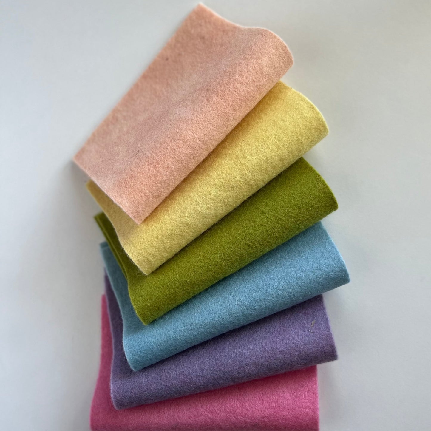 Feutres de laine Bioland - Paquet de 6 feuilles, Feutre de laine biologique