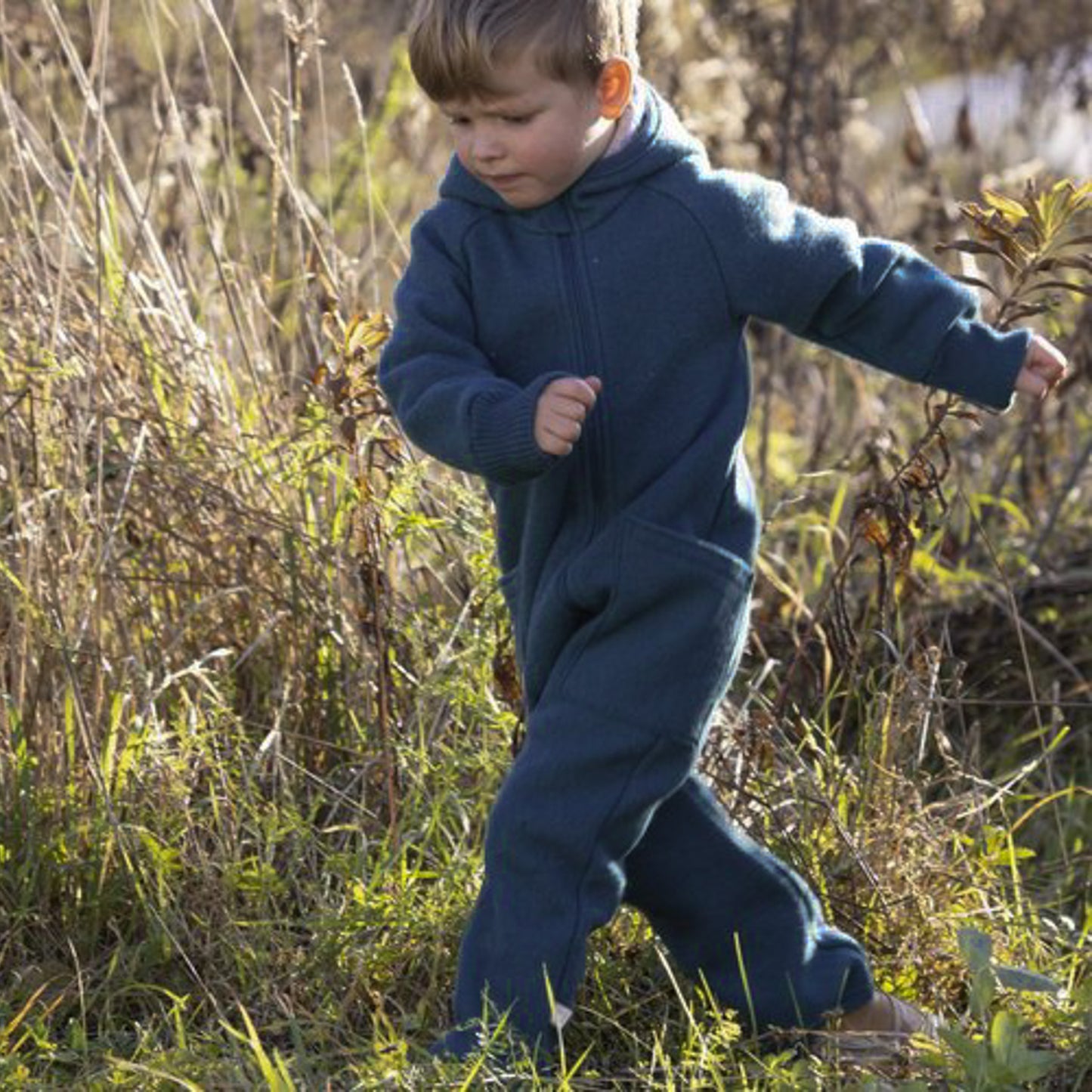 Disana Baby/Toddler Boiled Wool Overall with Zipper - NEW