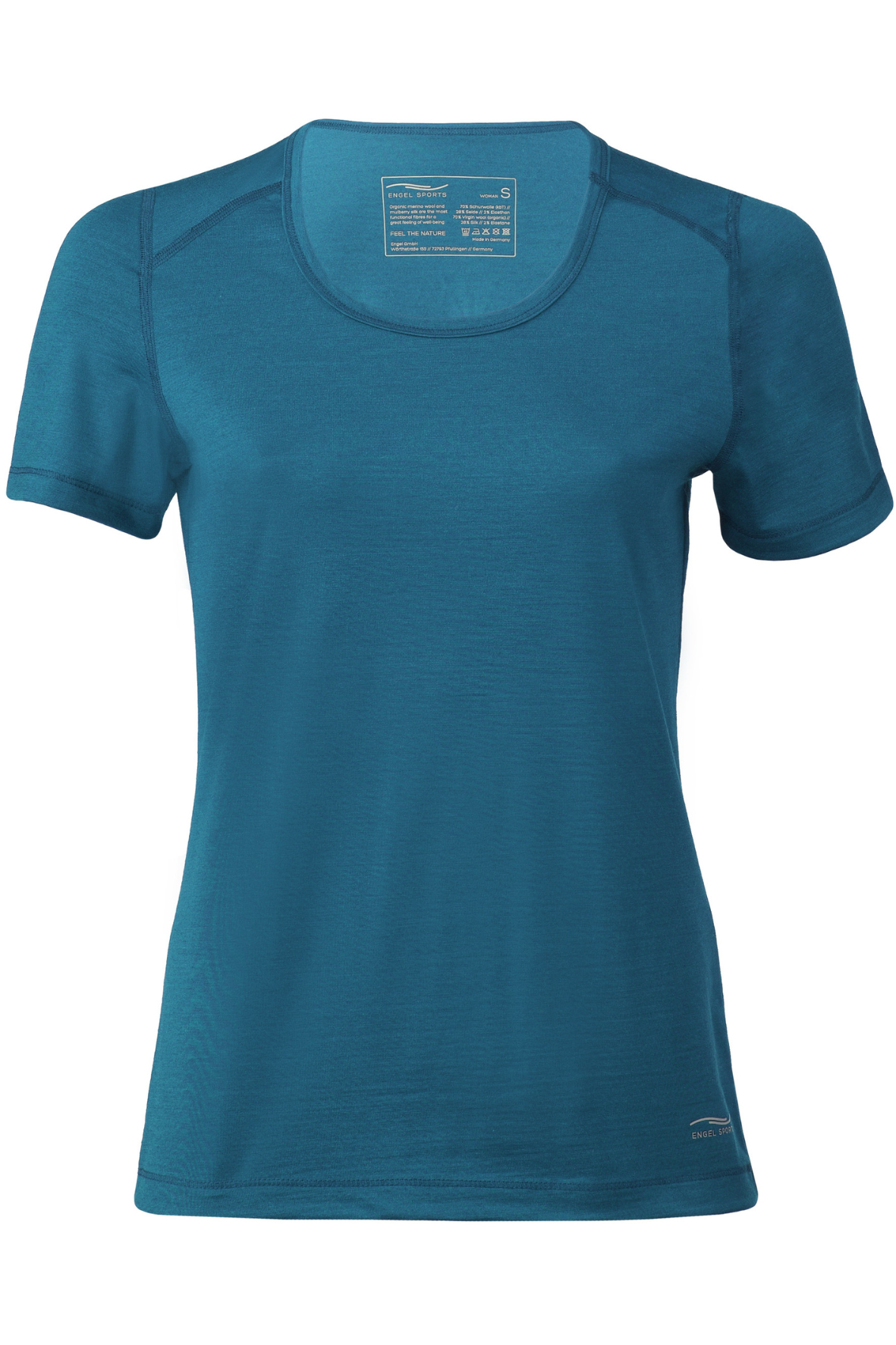 T-shirt de sport écologique pour femme Engel, laine mérinos/soie - Soldes - 30 % de réduction