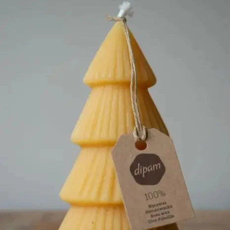 Bougie en forme d'arbre Dipam 7 x 12 cm