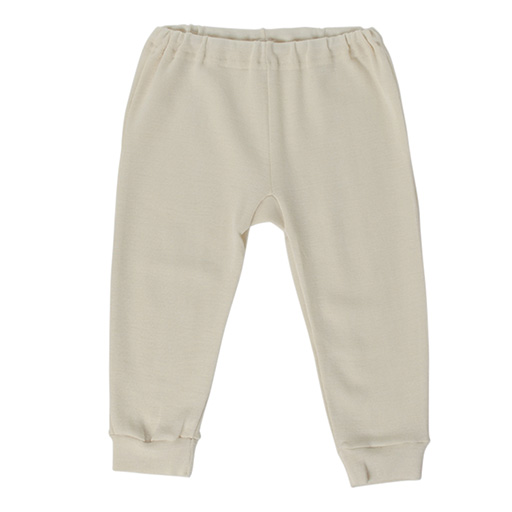 Hocosa Baby/Toddler Legging with Cuff Wool/Silk, Natural