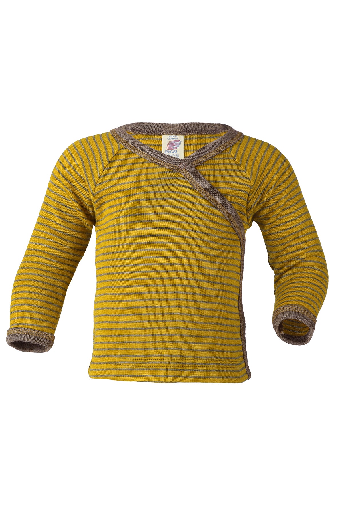 Engel Chemise à manches longues pour bébé/tout-petit avec boutons-pression, laine/soie