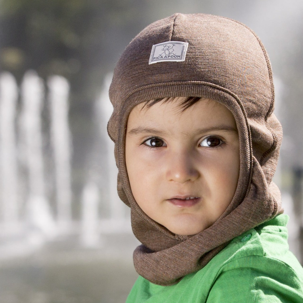 Cagoule Enfant Pickapooh, Laine/Soie