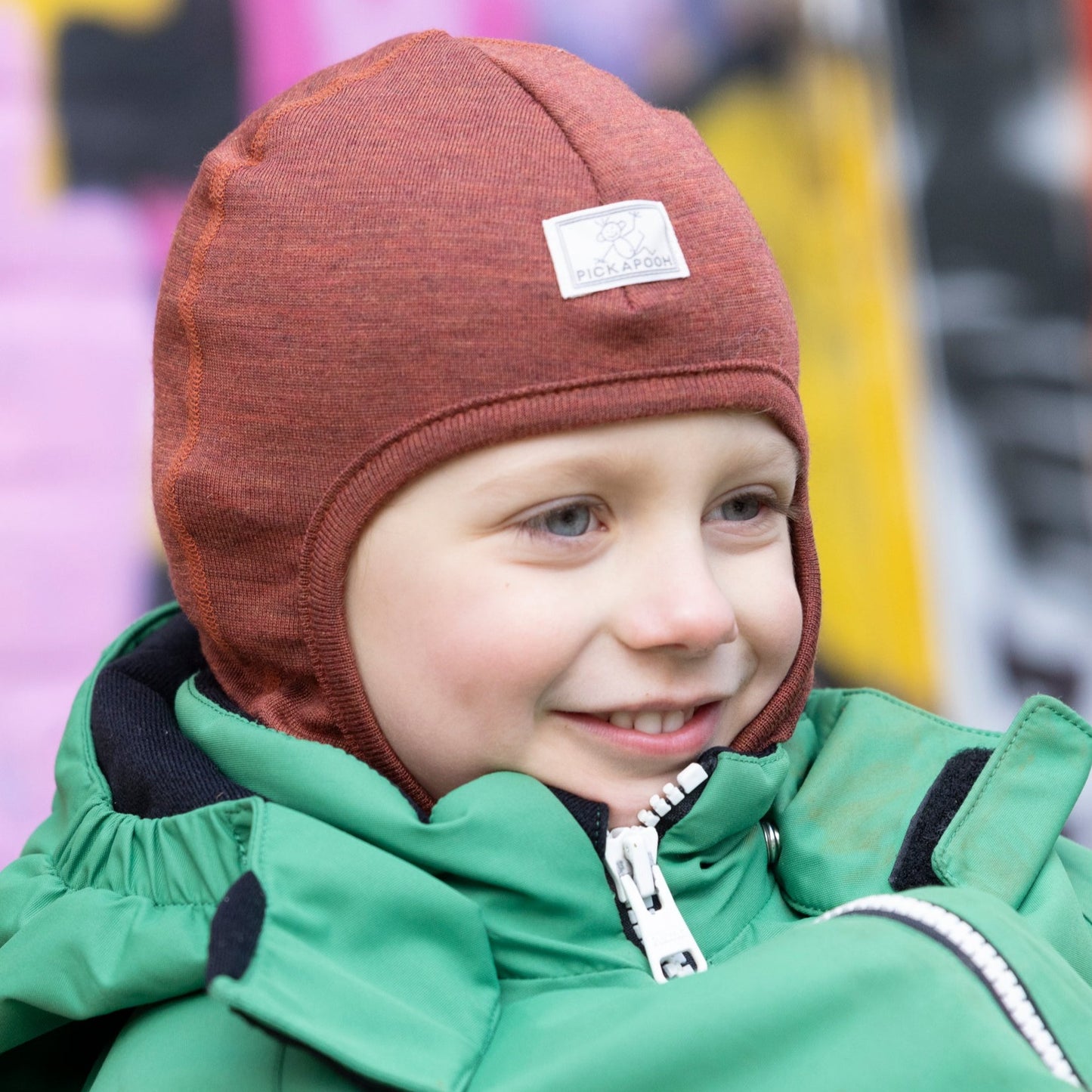 Cagoule Enfant Pickapooh, Laine/Soie