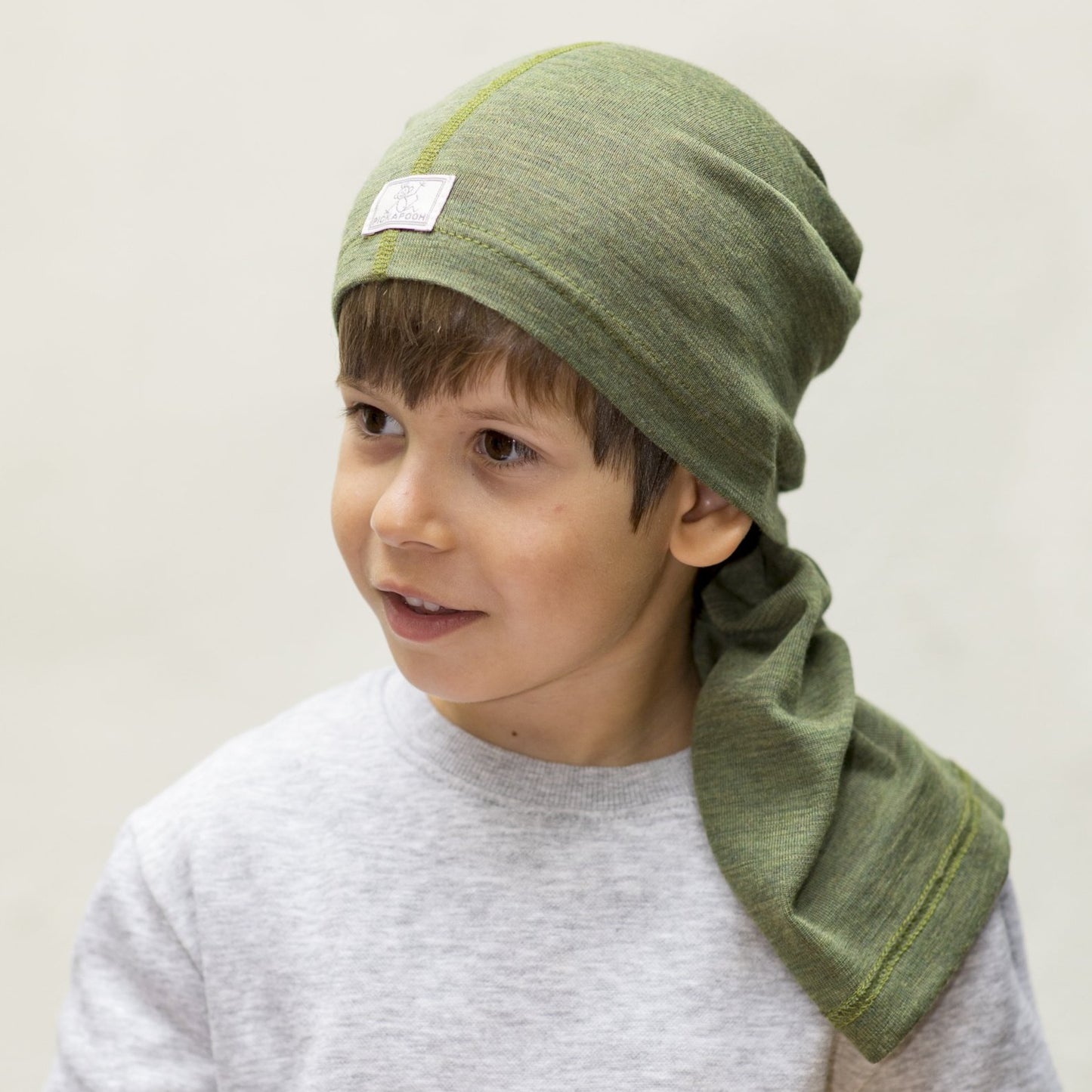 Pickapooh Enfant Strunzel Neck Buff/Head Band, Laine/Soie