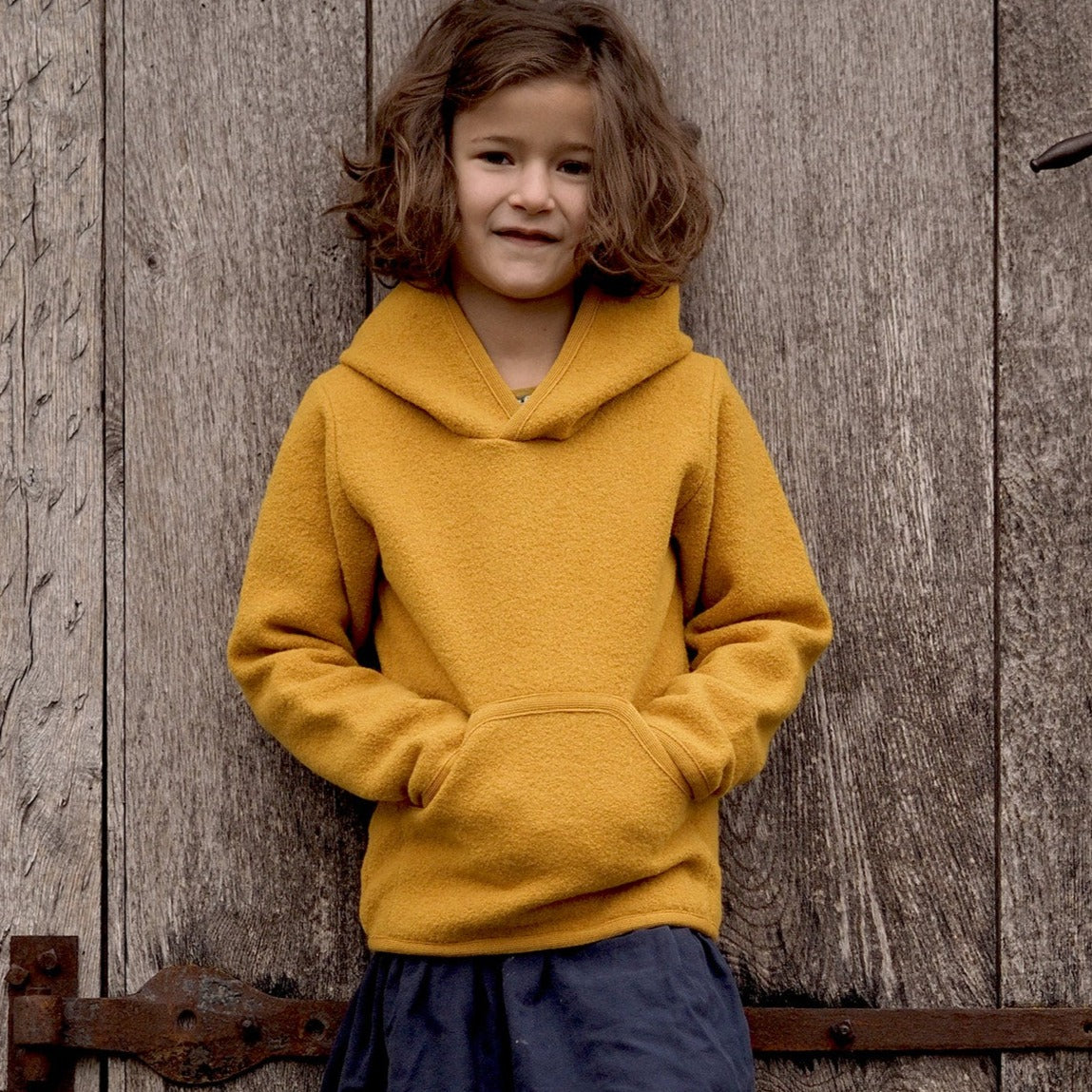 Sweat à capuche enfant Reiff, laine mérinos