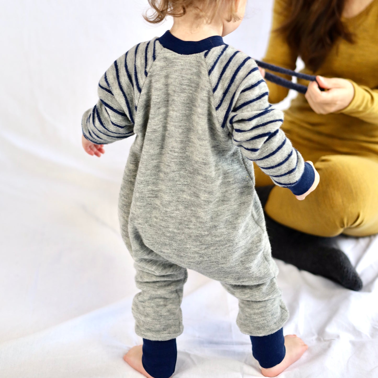 Engel Baby/Toddler Sleeper with snaps, Wool Terry