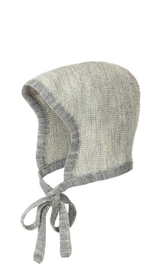 Disana Baby Bonnet, Knitted Melange Wool