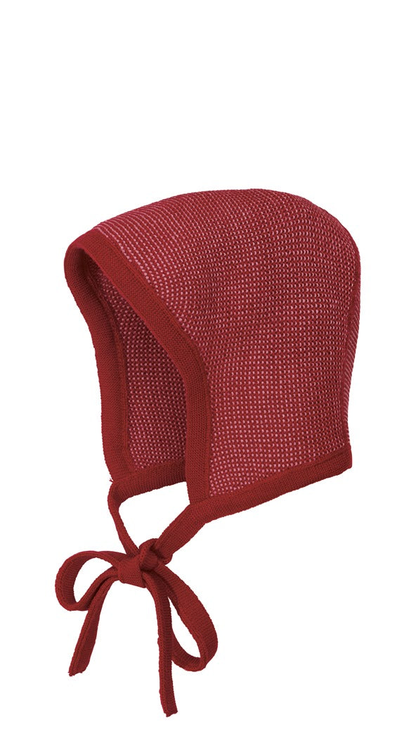 Bonnet pour bébé Disana, laine mélangée tricotée