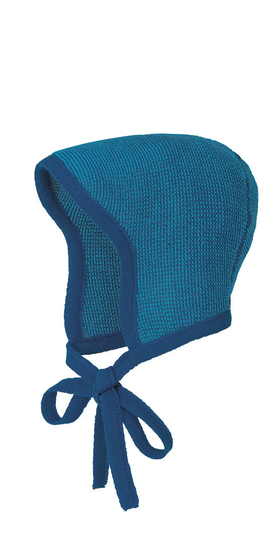 Bonnet pour bébé Disana, laine mélangée tricotée