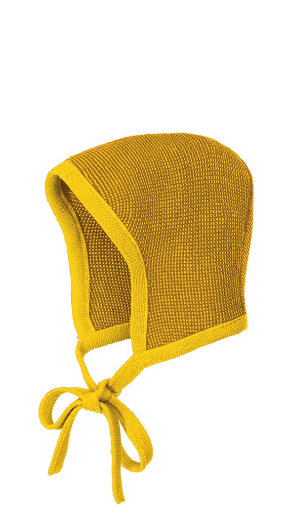 Bonnet pour bébé Disana, laine mélangée tricotée