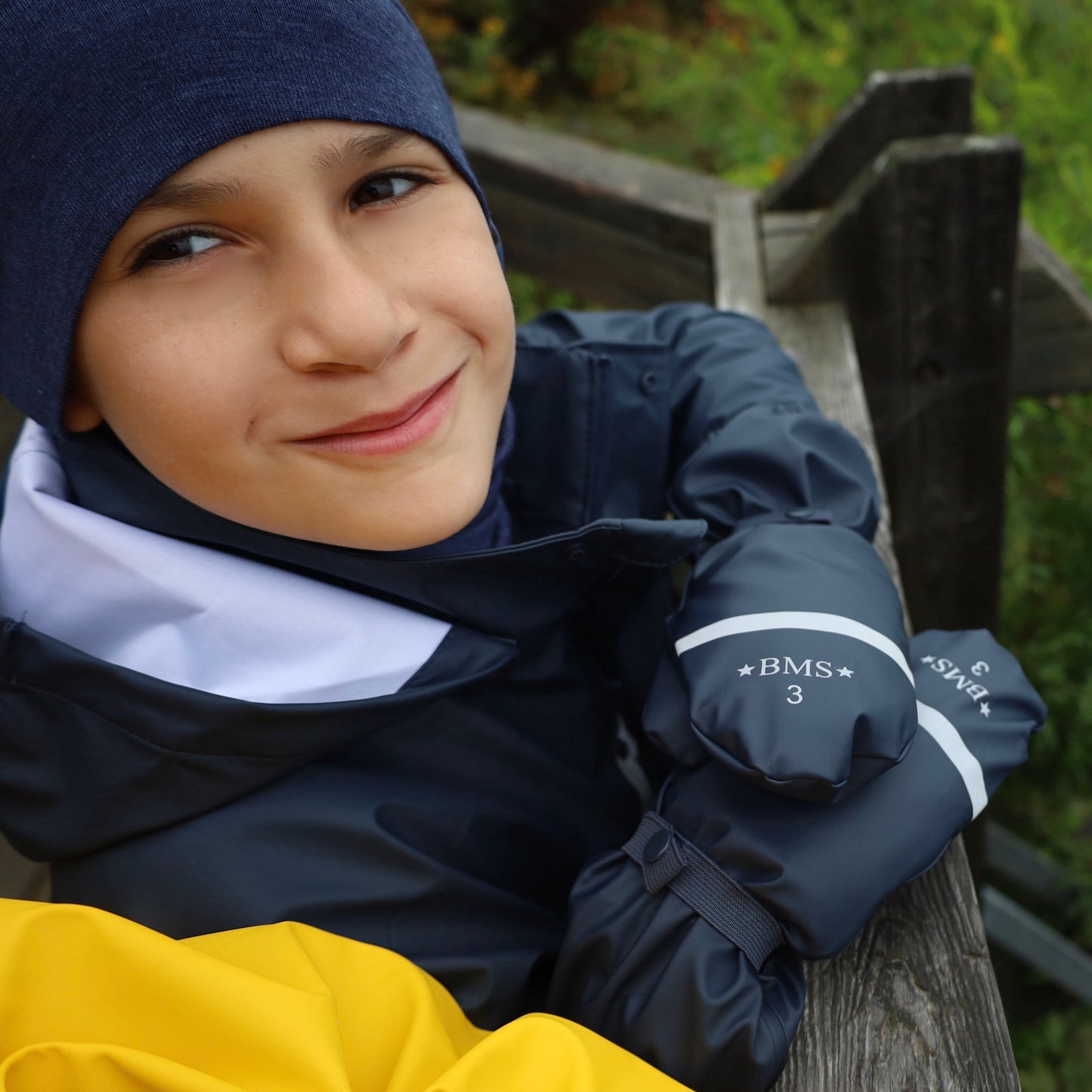 Gants de pluie imperméables pour enfants BMS, non doublés