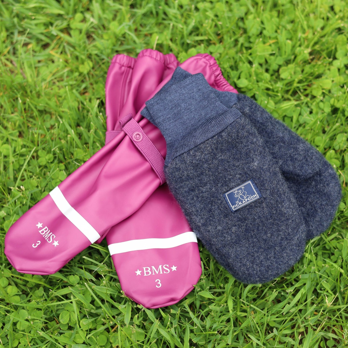 Gants de pluie imperméables pour enfants BMS, non doublés