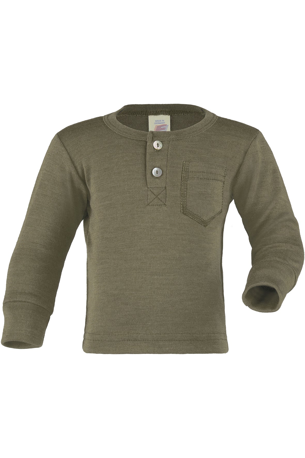 Engel Baby/Toddler Long-Sleeve Shirt, Wool/Silk
