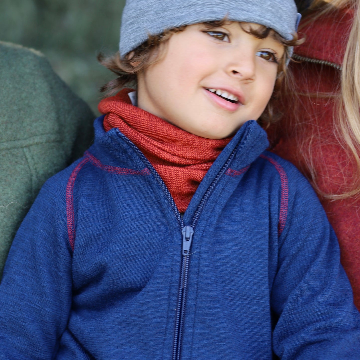 Veste Légère Engel Enfant avec Fermeture Éclair, Laine Terry