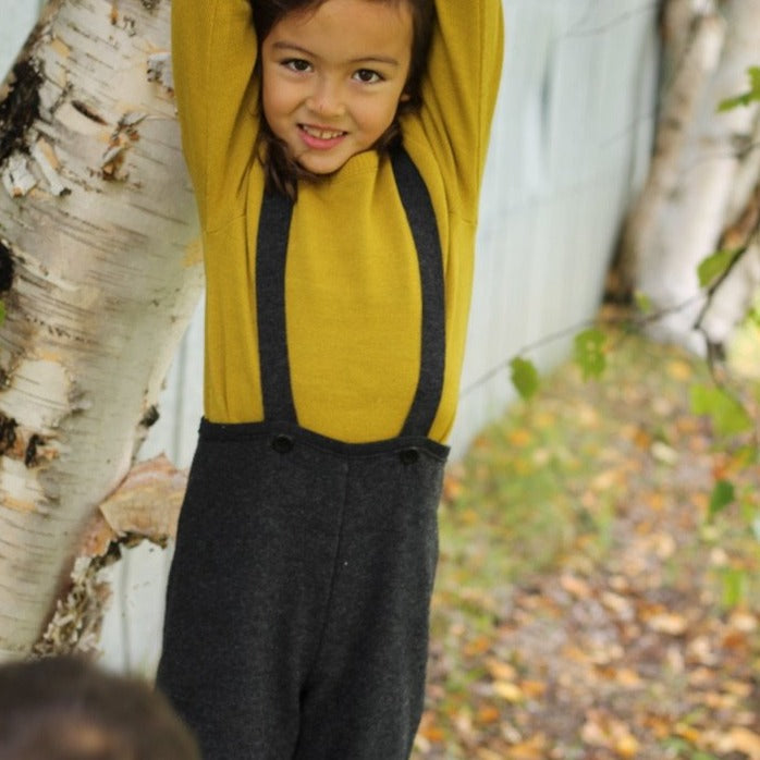 Pantalon Enfant Disana à Bretelles, Laine Bouillie