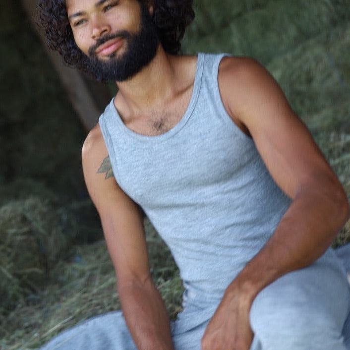 Engel Men Sleeveless Shirt, Wool/Silk