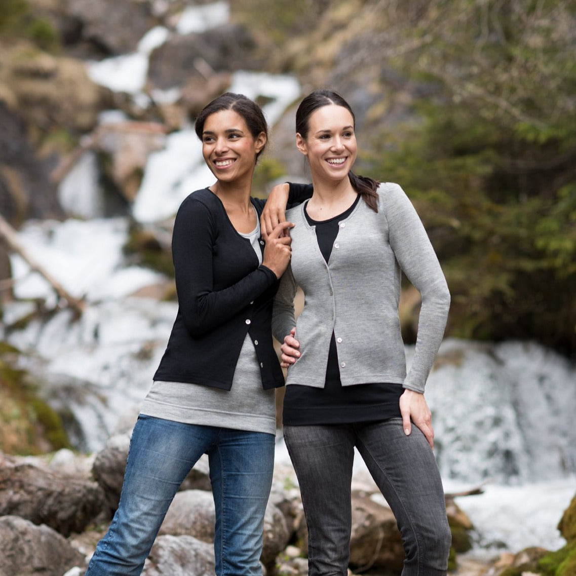 Engel Femmes Longshirt Débardeur, Laine/Soie