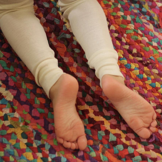 Hocosa Toddler Legging with Cuff, Wool/Silk