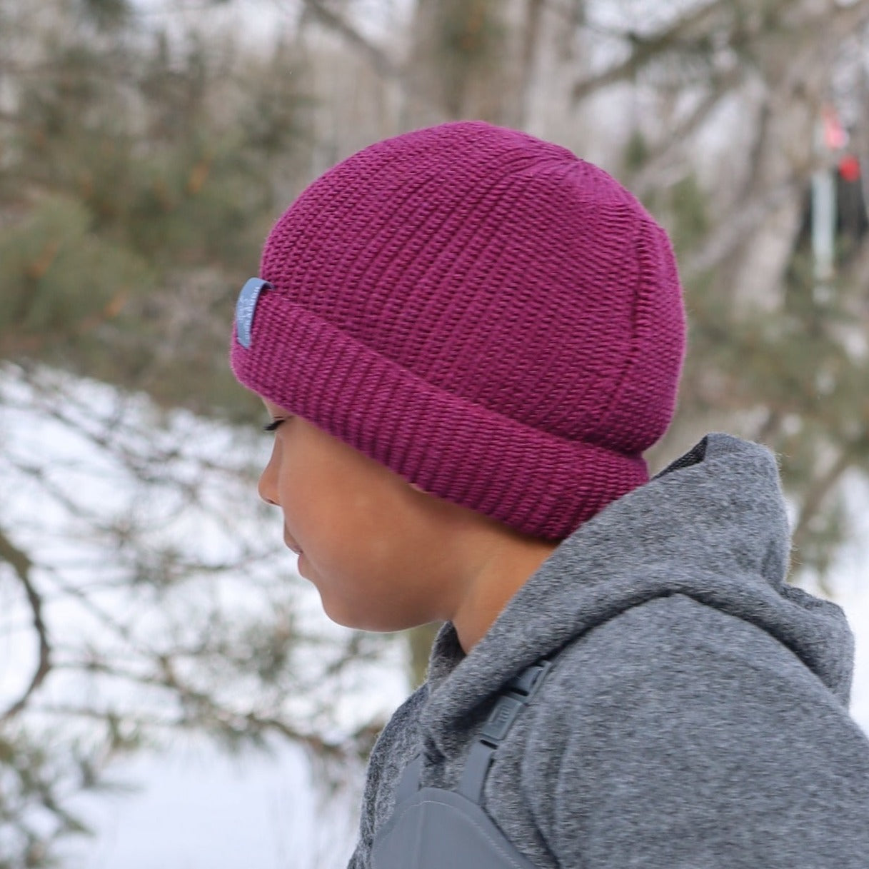 Pickapooh Bonnet tricoté pour tout-petit/enfant, laine mérinos/soie