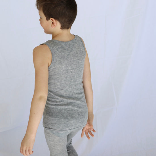 Engel Child Sleeveless Shirt, Wool/Silk