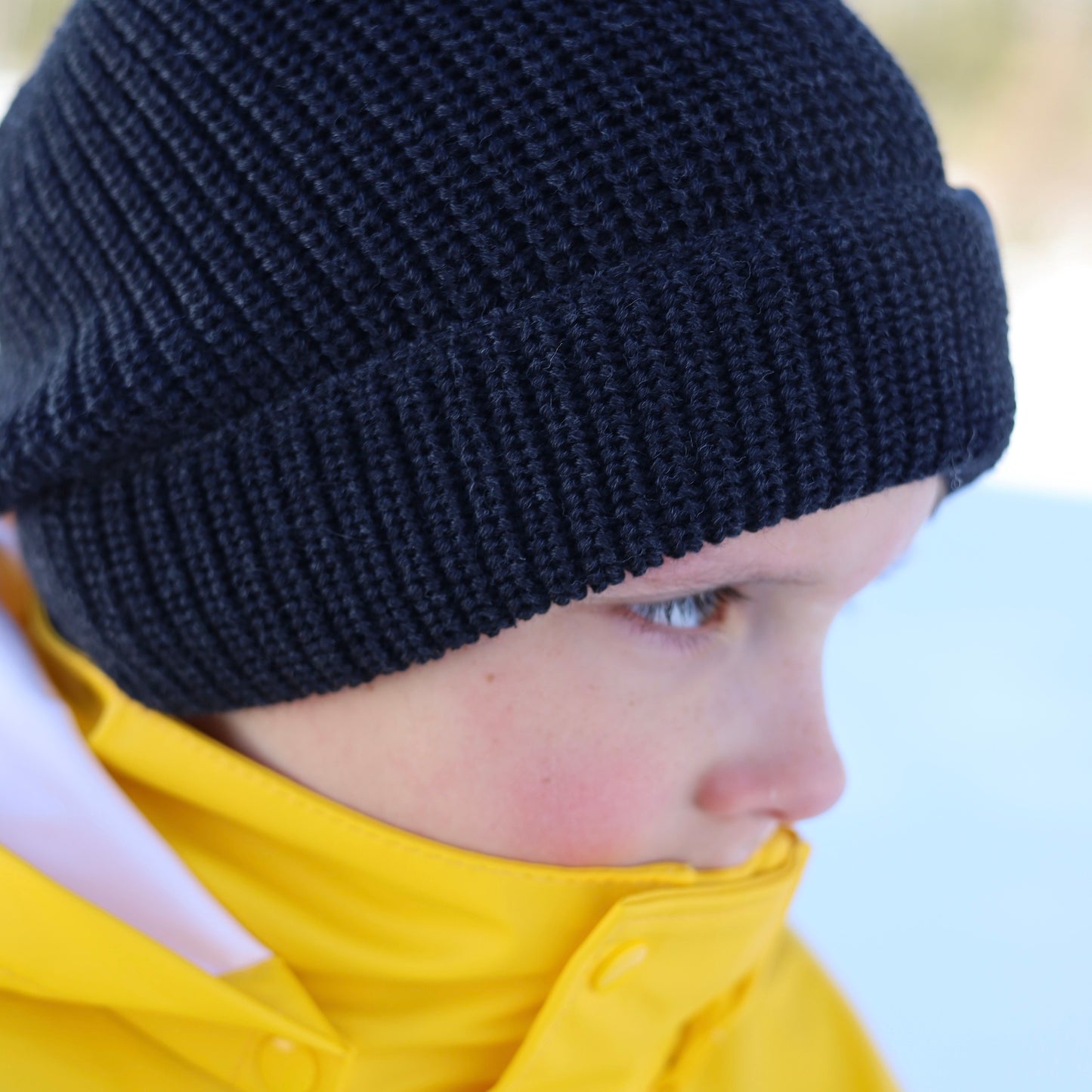 Pickapooh Bonnet tricoté pour tout-petit/enfant, laine mérinos/soie