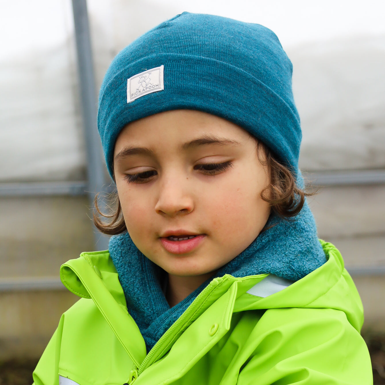 Bonnet enfant Pickapooh, laine/soie