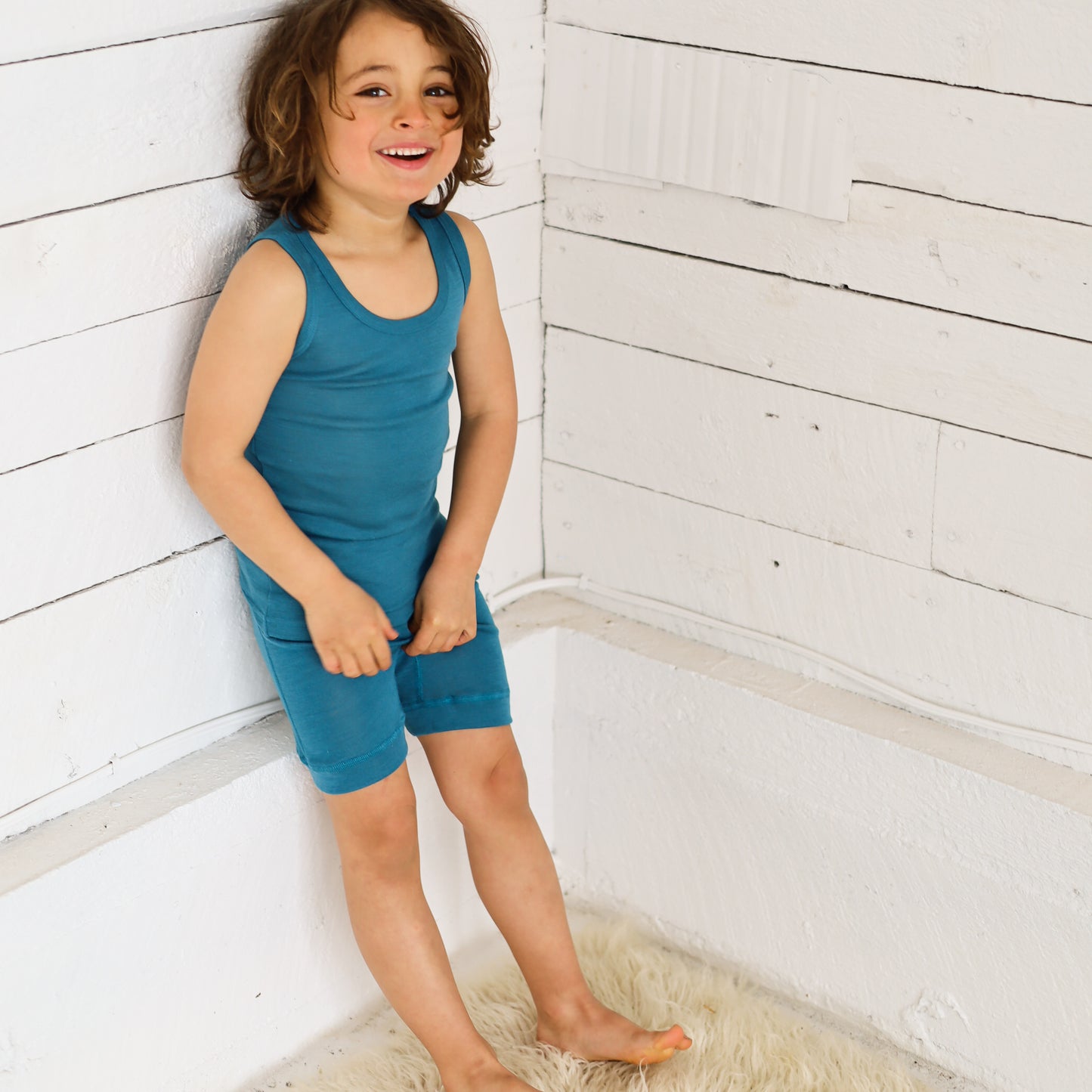 Bermuda Hocosa pour tout-petits, laine/soie