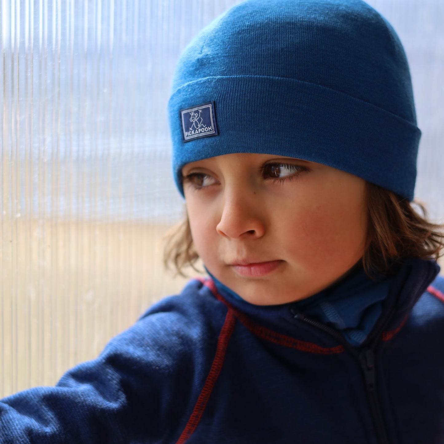 Bonnet enfant Pickapooh, laine/soie