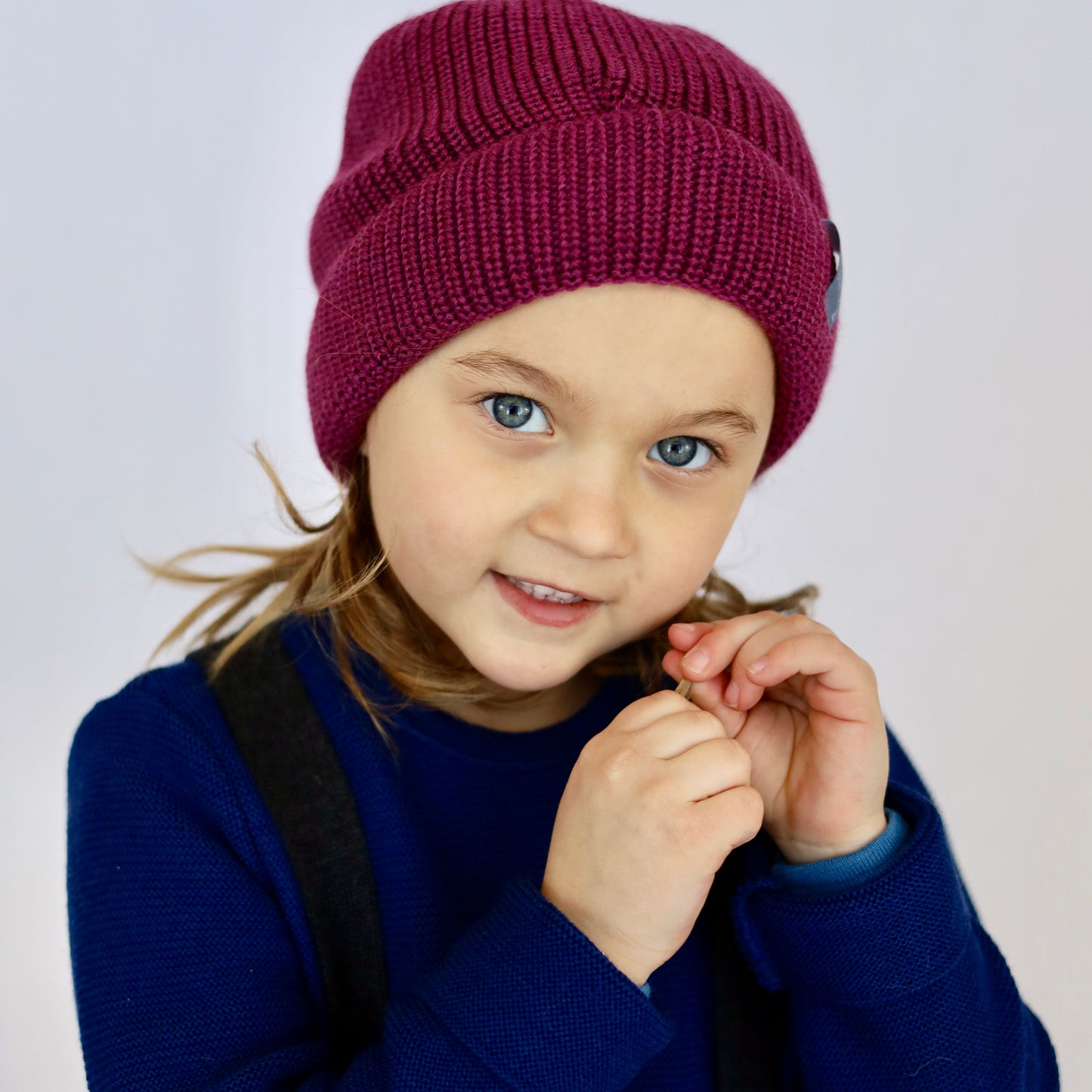 Pickapooh Bonnet tricoté pour tout-petit/enfant, laine mérinos/soie