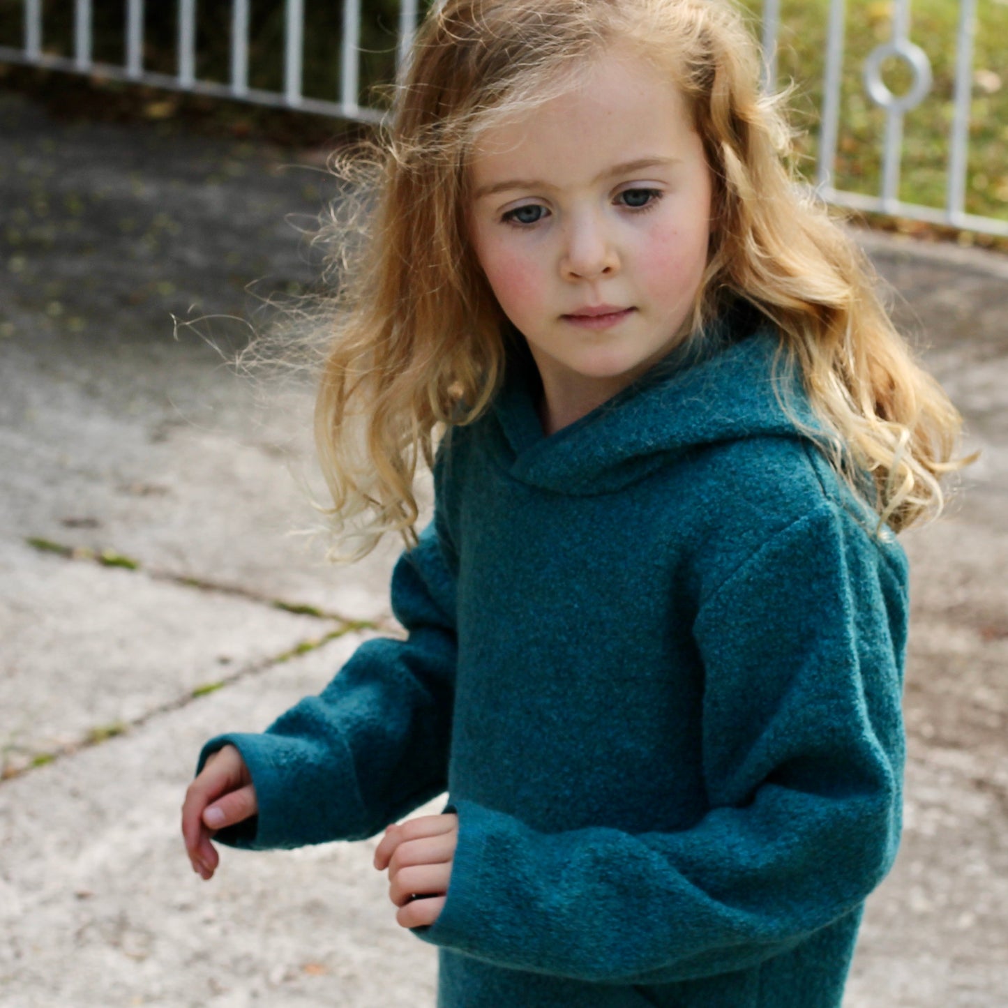 Sweat à capuche enfant Reiff, laine mérinos