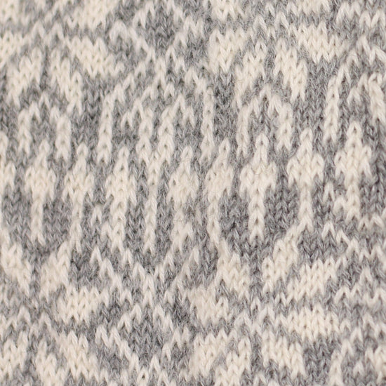 Hirsch Natur Unisex Norwegian Star Sock with Reinforced Sole, Merino Wool with Linen