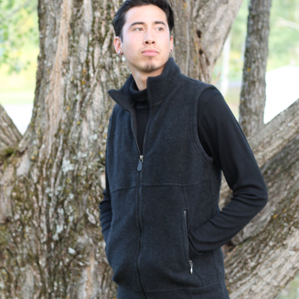 Engel Men Vest, Merino Wool Fleece – Warmth and Weather