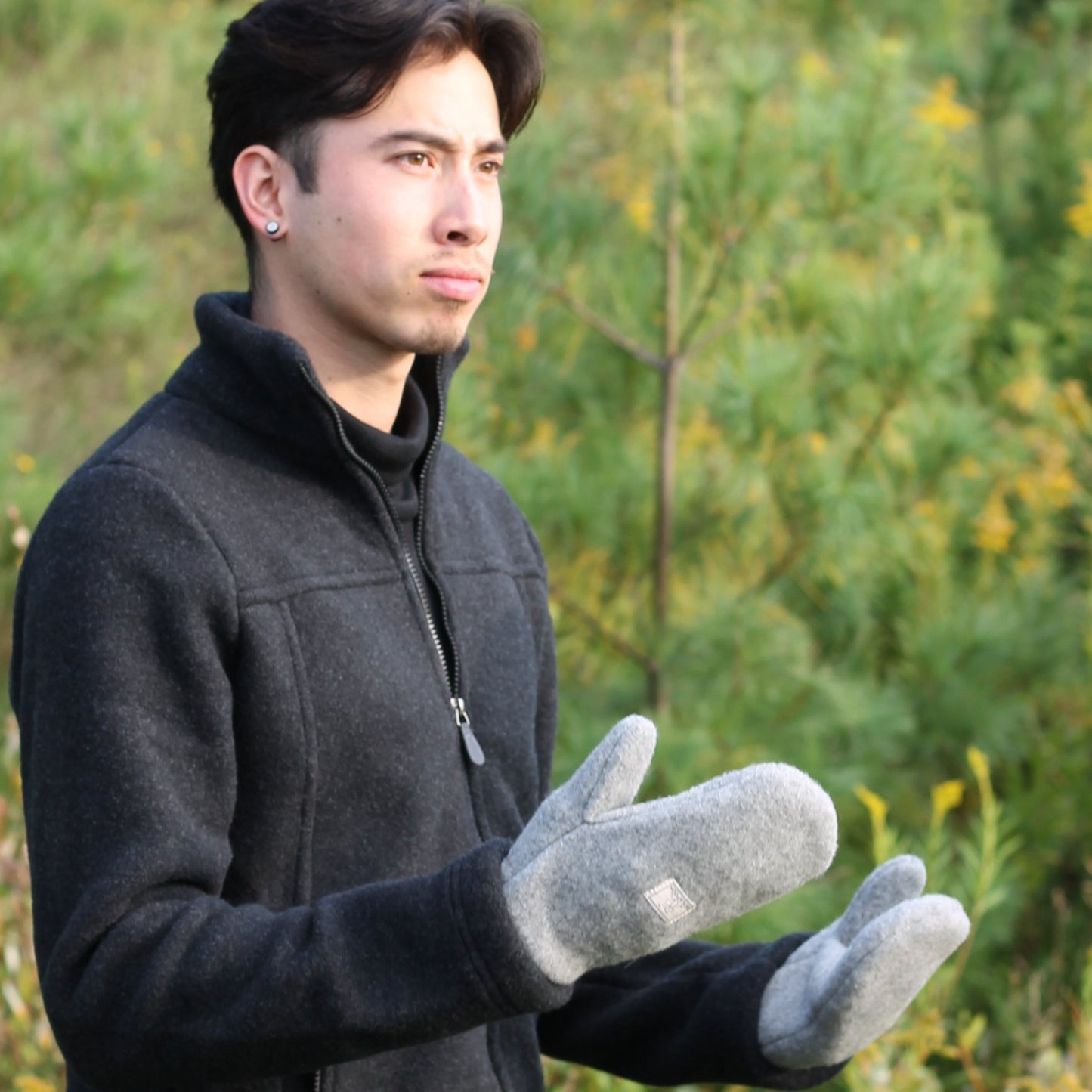 Pickapooh Unisex Mitten, Merino Fleece, Unlined