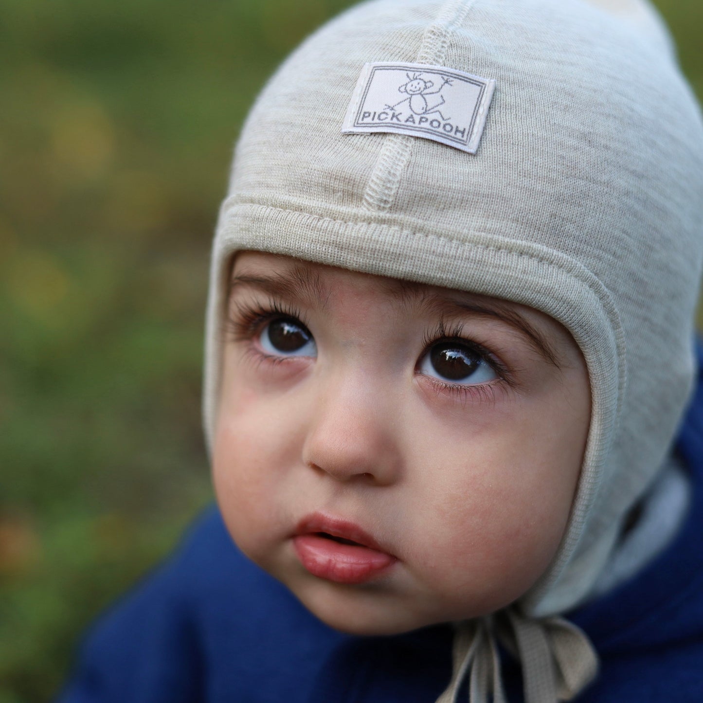 Chapeau Zoe Pickapooh pour bébé/jeune enfant, laine/soie